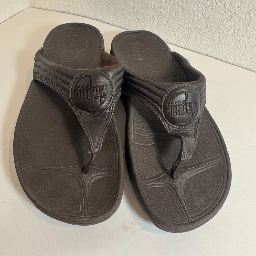 FitFlop Walkstar Brown Sandals  Toe Post‎ Thongs Womens 7